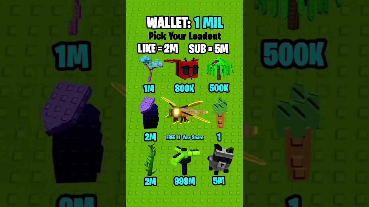 Grow a garden! Pick your load out! #roblox #growagarden #gag #garden #gardening #grow #growing