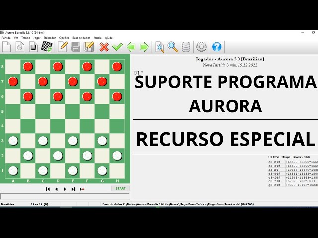 Jogo de Damas : Programa Aurora (Recurso Avançado) 