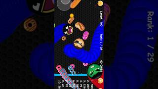 Worms zone game cacing 🐍  Superhero Spiderman 🐍 #gamecacing #wormszoneio #snakegame #shorts #1154