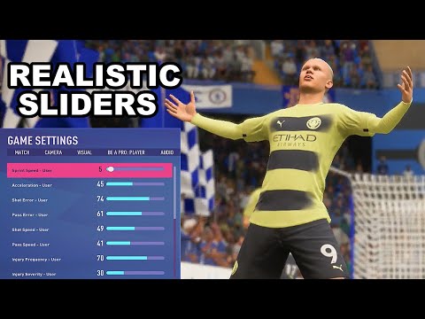 FIFA 23 Realistic Sliders Player Career Mode Sliders + Gameplay