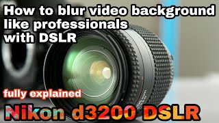 blur dslr background nikon d3200