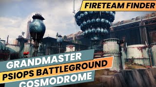 Destiny 2 - GrandMaster - Cosmodrome PsiOps BattleGround (Fireteam Finder + Easy Run)