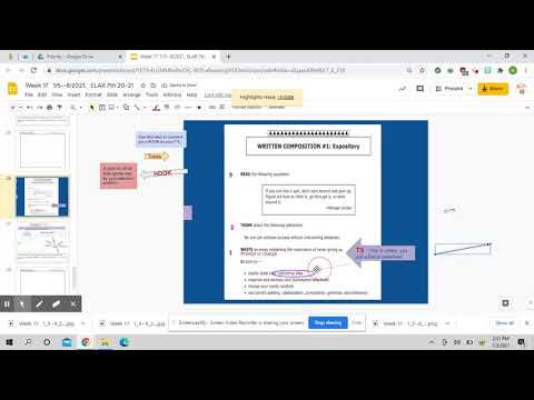 Annotating A Writing Prompt Page