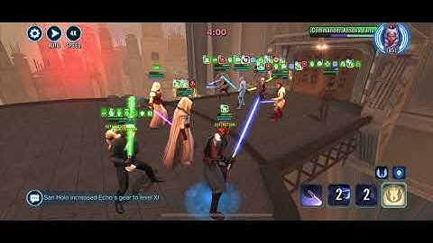 JML/Titans (w/ Hoda) vs JMK w/ CAT, GK, Ahsoka and 3PO (post-buff 9/8)