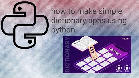 how to make simple dictionary apps