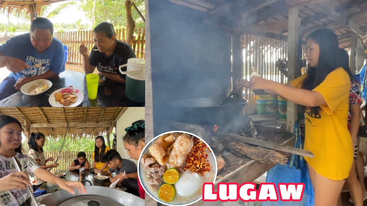 NAGLUTO KAMI NG LUGAW TAMANG TAMA SA MALAMIG NA PANAHON