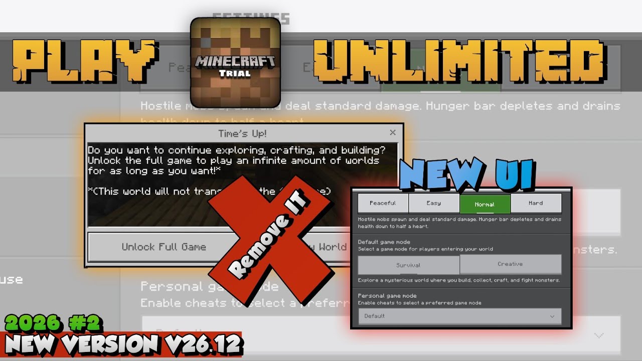 How To Play Minecraft Trial Unlimited Time New Method - YouTube