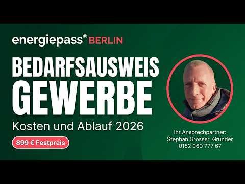 Bedarfsausweis Nichtwohngebäude Berlin: 899 € Festpreis und Ablauf