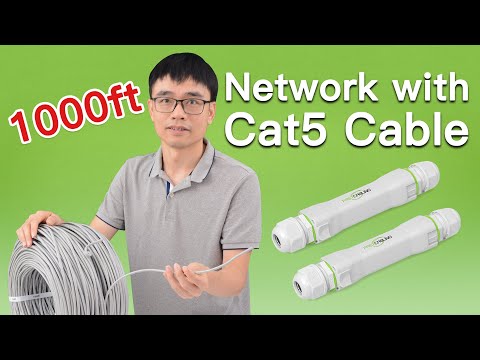 How to repeat network up to 1000ft with the continuous cable running