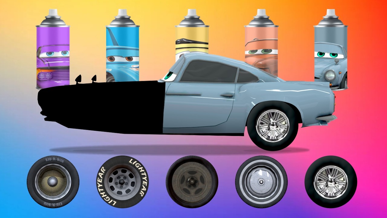 CORRECTLY GUESS THE HEAD AND WHEEL OFF THE CARS FINN MCMISSILE'S CHASE IN CARS 2 LIGHTNING MCQUEEN🔥