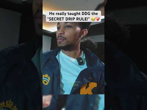 He Really Taught DDG The SECRET DRIP RULE 