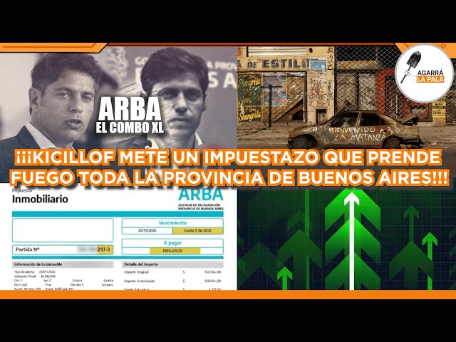 KICILLOF SE VOLVIÓ LOCO Y METE UN IMPUESTAZO QUE PRENDE FUEGO TODA LA PROVINCIA DE BUENOS AIRES