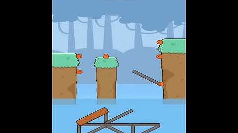 Bridge Puzzle (WEEGOON) - All Levels 1-15 - Gameplay Walkthrough - Funny Stickman Brain Puzzle Game