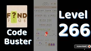 Code Busters Level 266 Walkthrough 🧩 | All Puzzle Solutions| Solutionguruji