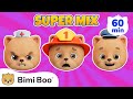 60 minute song madness  bimi boo preschool learning for kids