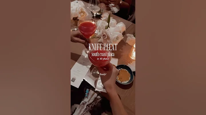 KNIFE PLEAT is a French restaurant in Costa Mesa, ...