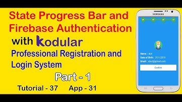 Create Login and Signup Screen using State Progress Bar and Firebase Authentication || Part 1