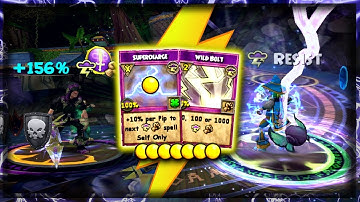 Wizard101: Max Pip Supercharge Into A Wild Bolt Strategy! ⚪⚡(Extremely Broken) Champion Storm PvP🌩️