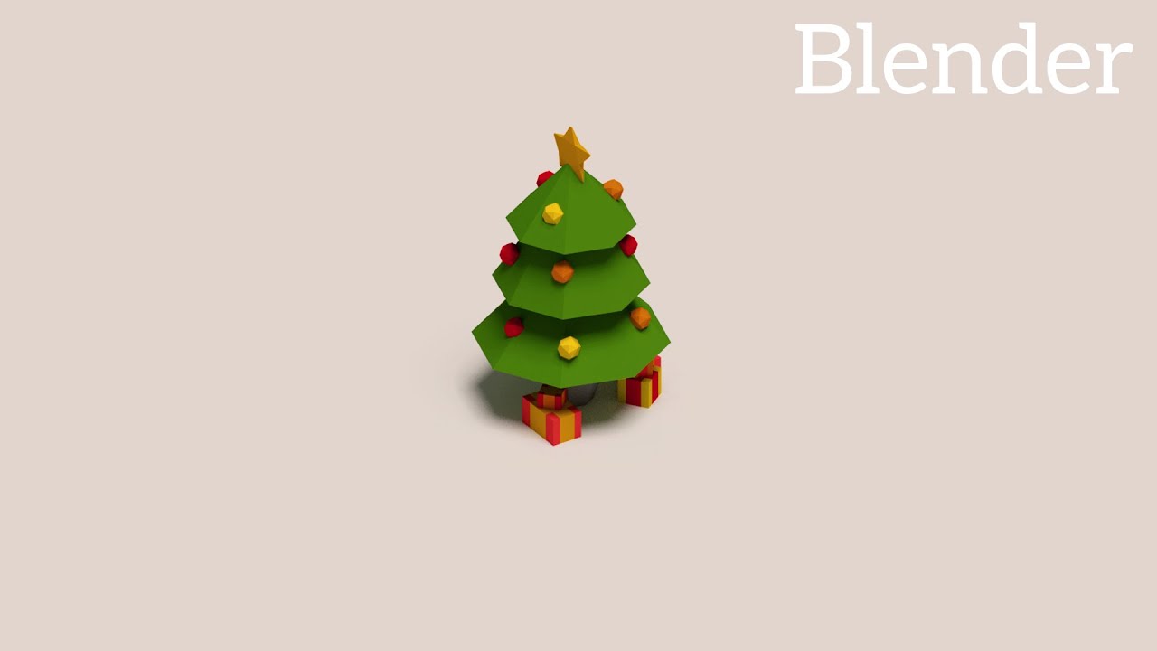 Blender Tutorial Low Poly Christmas Scene YouTube