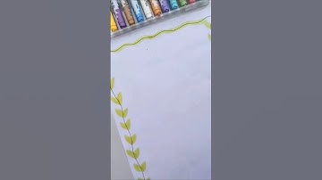 Easy border designs 💙#shorts #viralshorts #youtubeshorts #borderdesign #projectfile