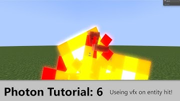 How to use vfx on entity hit with Unity-Like Particle system for Minecraft! (Photon & Mcreator)