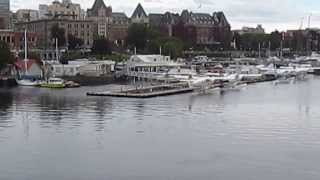 Victoria island bc, canada harbor video ...