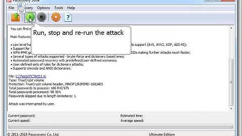 How to extract password recovery data for TrueCrypt volume in Passcovery Suite