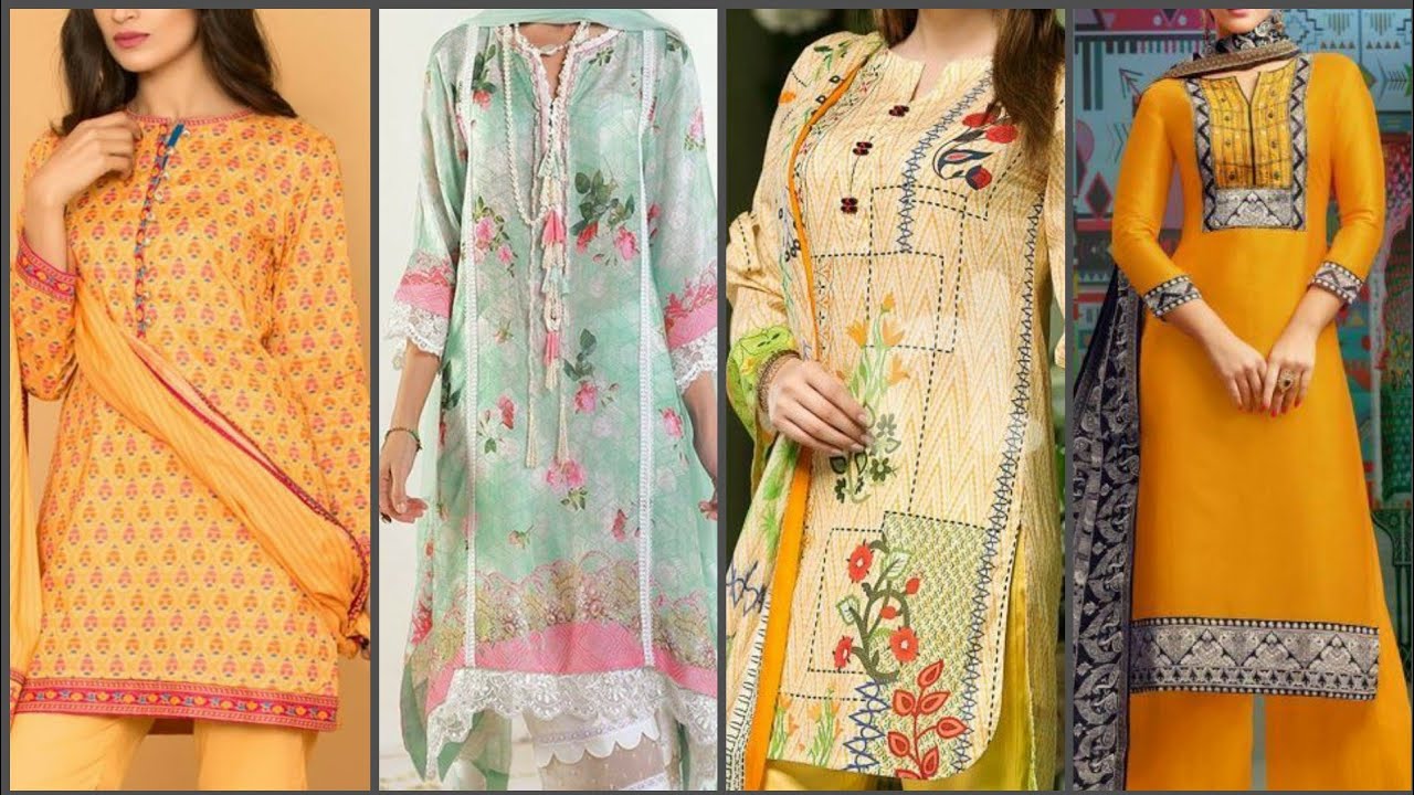latest kurti Designs with collar patty designs simple style 2019 YouTube