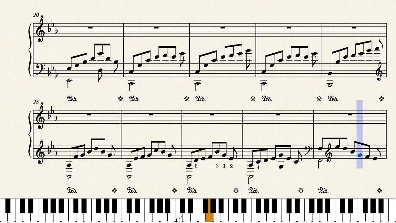 Dance of the Polar Lights piano arrangement/transcription (SC2020 OST) | Hydro0