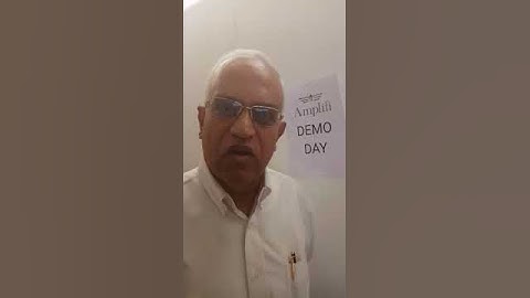 Mr. Srinath Batni, Co Founder Axilor Ventures talks about Amplifi Demo Day Bengaluru