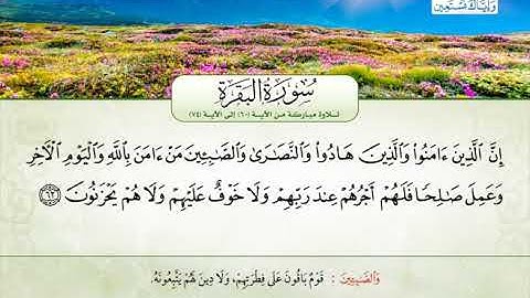سورة البقرة | من الآية 60 إلى 74 | القارئ الشيخ عاهد بشير زينو