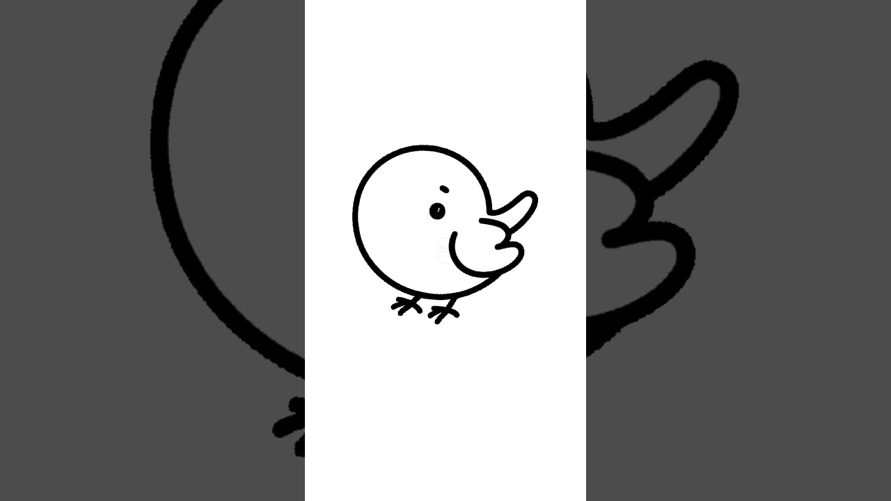 How to Draw a Cute Baby Bird 🐦 Easy Guide