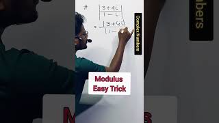 Complex Numbers 🔥 Modulus Easy Trick 🔥#Maths #MathTricks #MathShortcut #physicsClass11