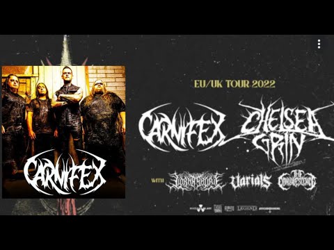 Carnifex, Chelsea Grin, Lorna Shore, Varials and The Convalescence Euro/UK tour 2022!