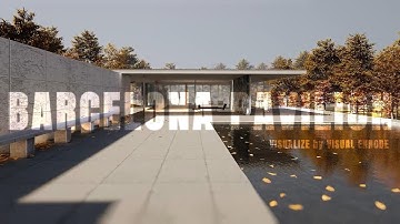 BARCELONA PAVILION RECREATED IN 3D | LUMION 2K