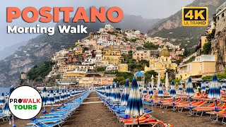 Morning Stroll Around Positano, Italy in Beautiful 4K 60fps - with Captions!