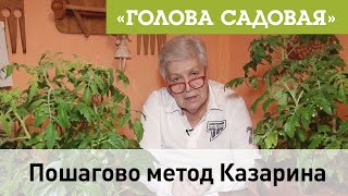 Голова садовая  Пошагово метод Казарина