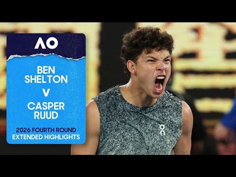 Ben Shelton v Casper Ruud Highlights | Australian Open 2026 Fourth Round