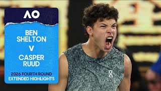 Ben Shelton V Casper Ruud Extended Highlights Australian Open 2026 Fourth Round