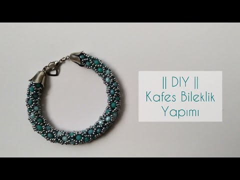 Kafes Bileklik Yapımı || Türkçe Anlatımlı