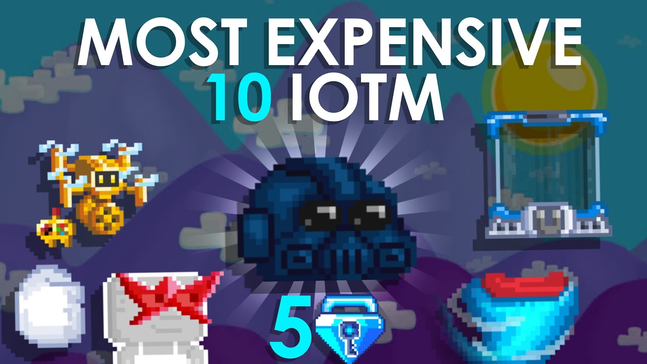 MOST EXPENSIVE 10 IOTM IN GROWTOPIA (5 BGL NEW ITEM !!) Growtopia
