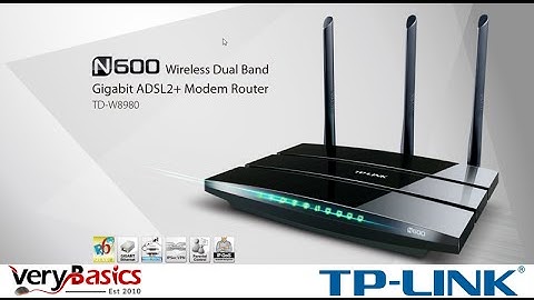 TP-LINK TD-W8980 N600 Wireless Dual Band Gigabit ADSL2+ Modem Router