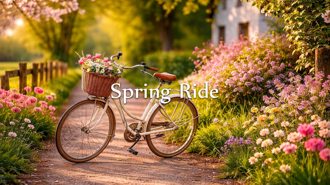 A Peaceful Spring Ride 🌸 Relaxing Piano Music for Study, Focus & Gentle Moments
