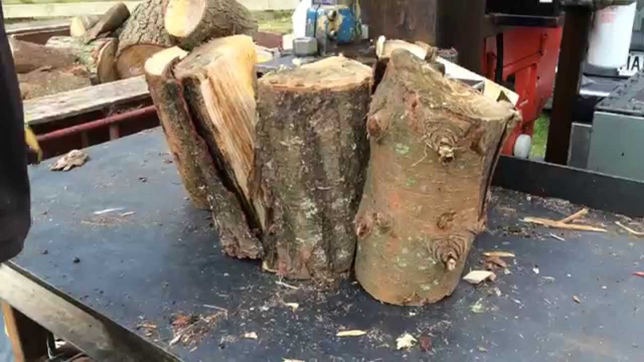 Wayne and Robs homemade log splitter (New Zealand) Part 1 - YouTube