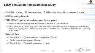 Improving HDF5 write performance with log-based storage layout – Kaiyuan Hou, Northwestern Univ