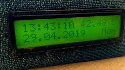 Arduino alarm clock with temperature sensor