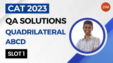 CAT 2023 Slot 1 | Quadrilateral | 2IIM CAT Prep | CAT 2024