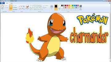 Drawing CHARMANDER | pokemon MS paint