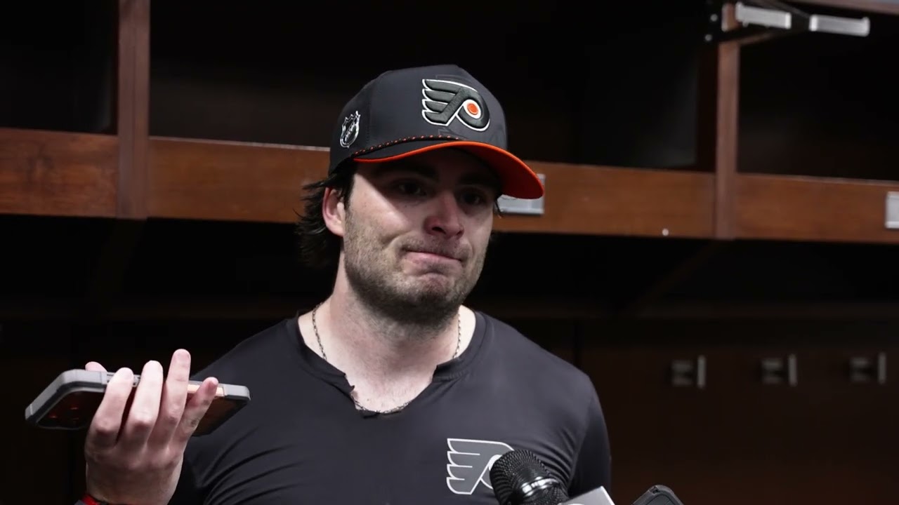 10/15 PHI @ DET Postgame: Jamie Drysdale