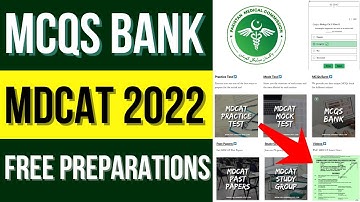 PMC MDCAT 2022 FREE Online Entry Test Preparations | NMDCAT Mock Tests, Past Papers, MCQs Bank